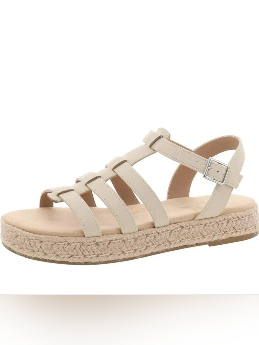Sun + Stone *NEW* Womens Rykerr Faux Leather Strappy Fisherman Sandals Size 10M
